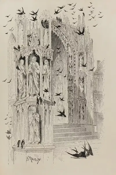 Созерцания (Гнездо под порталом) by Гюстав Фрепон, 1882-1883 — digital art print download