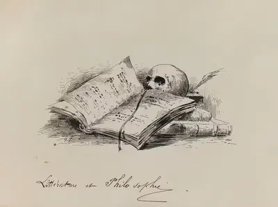 Литература и философия by Гюстав Фрепон, 1882-1883 — digital art print download