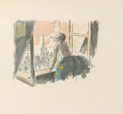 Scènes de la vie de Bohème Pl.01 by Hautot, 1945 — digital art print download