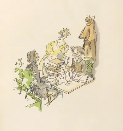 Scènes de la vie de Bohème Pl.02 by Hautot, 1945 — digital art print download
