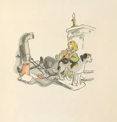 Scènes de la vie de Bohème Pl.07 by Hautot, 1945 — digital art print download