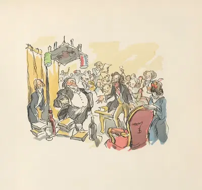 Scènes de la vie de Bohème Pl.09 by Hautot, 1945 — digital art print download