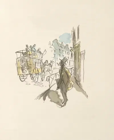 Scènes de la vie de Bohème Pl.12 by Hautot, 1945 — digital art print download