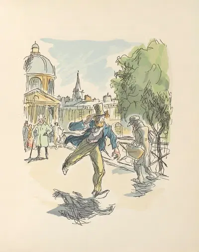 Scènes de la vie de Bohème Pl.13 by Hautot, 1945 — digital art print download