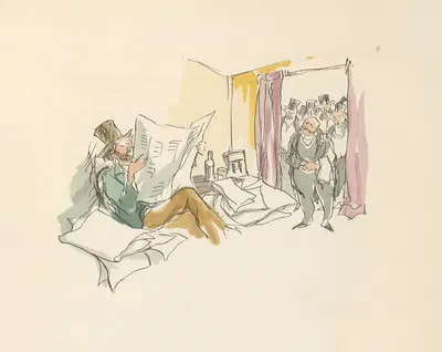 Scènes de la vie de Bohème Pl.15 by Hautot, 1945 — digital art print download