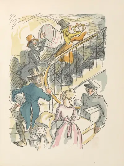 Scènes de la vie de Bohème Pl.26 by Hautot, 1945 — digital art print download
