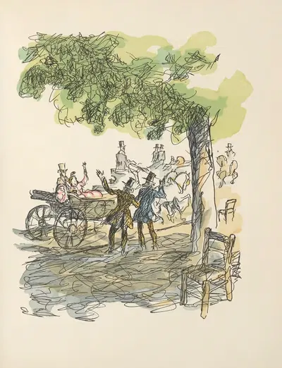 Scènes de la vie de Bohème Pl.29 by Hautot, 1945 — digital art print download