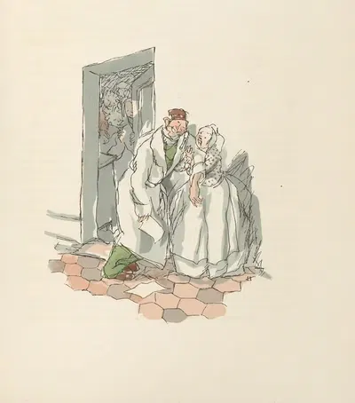 Scènes de la vie de Bohème Pl.30 by Hautot, 1945 — digital art print download