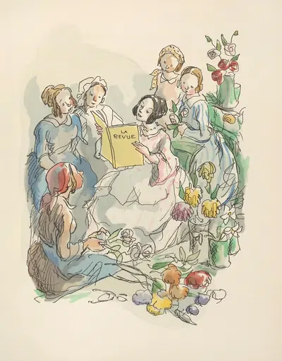 Scènes de la vie de Bohème Pl.33 by Hautot, 1945 — digital art print download