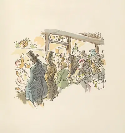 Scènes de la vie de Bohème Pl.34 by Hautot, 1945 — digital art print download