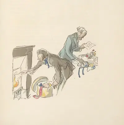 Scènes de la vie de Bohème Pl.35 by Hautot, 1945 — digital art print download