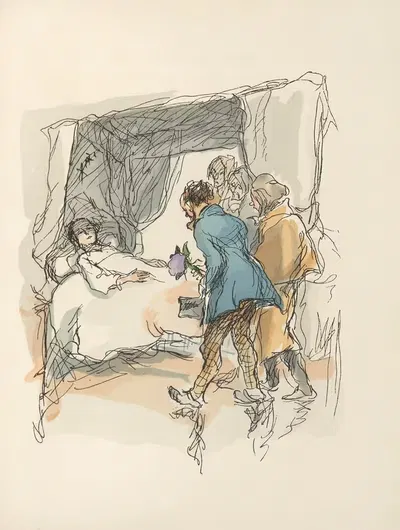 Scènes de la vie de Bohème Pl.36 by Hautot, 1945 — digital art print download