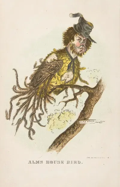 Птица из дома милостыни by Генри Луис Стивенс, 1851 — digital art print download