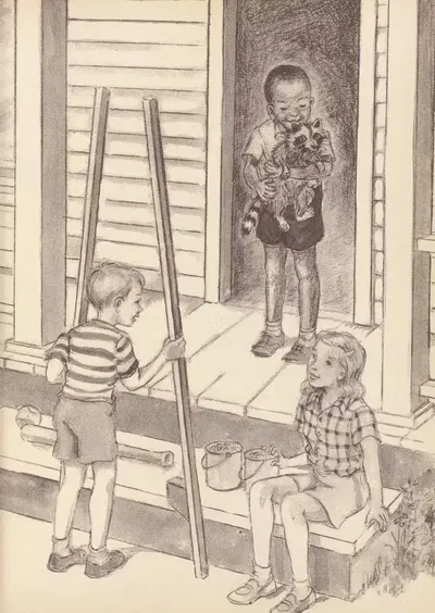 Нэппи завел нового друга by Инес Хоган, 1947 — digital art print download
