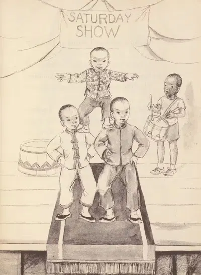 Нэппи завел нового друга, Пл.25 by Инес Хоган, 1947 — digital art print download