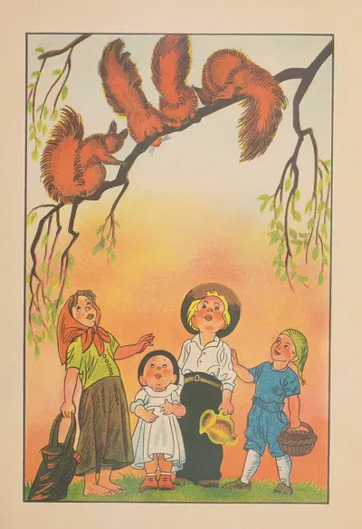 Белочки Pl.4 by Дж. Хурвиц, 1936 — digital art print download