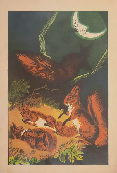Белочки, пл. 5 by Дж. Хурвиц, 1936 — digital art print download