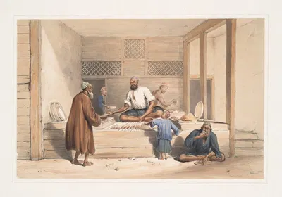 Магазин Кабауб, Кабул by Джеймс Аткинсон, 1843 — digital art print download