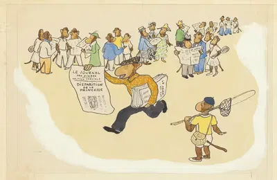 Каникулы Зефира пл. 14 by Жан де Брунгоф, 1936 — digital art print download