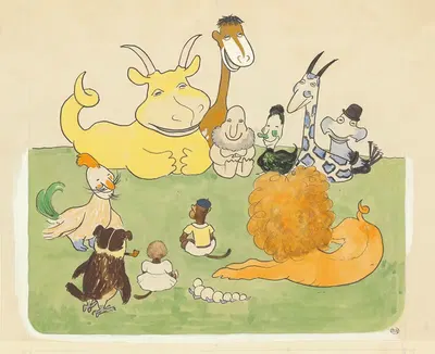 Каникулы Зефира, пл. 22 by Жан де Брунгоф, 1936 — digital art print download