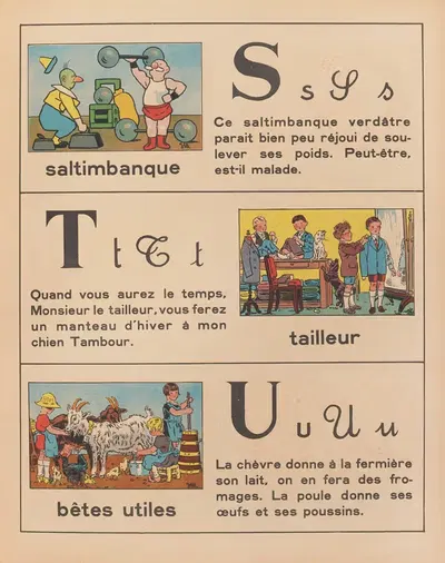 A.B.C. des métiers – abécédaire Pl.09 by Jean François Matet, 1943 — digital art print download