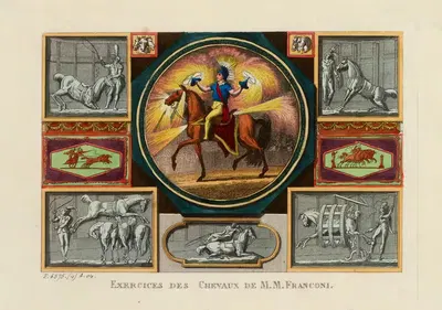 Упражнения для лошадей М.М. Франкони by Жан Демостен Дюгурк — digital art print download