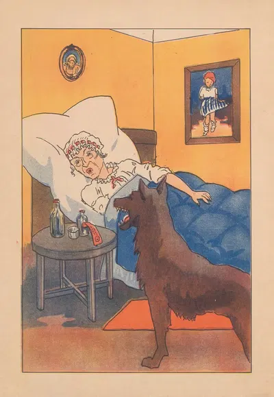 Красная шапочка Пл.3 by К. Козяньских, 1935 — digital art print download