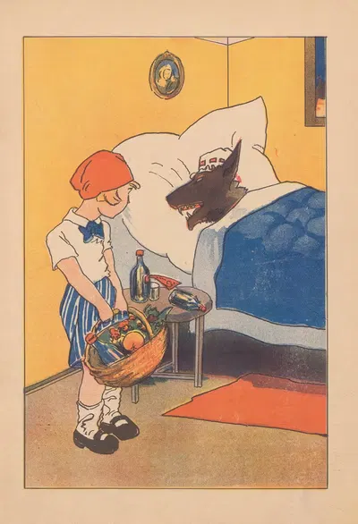 Красная шапочка, пл. 4 by К. Козяньских, 1935 — digital art print download