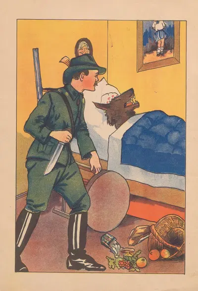 Красная шапочка Пл.5 by К. Козяньских, 1935 — digital art print download