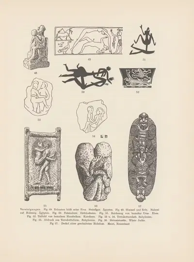 Ekade Ektab die Felsbilder Fezzans Pl.04 by Leo Frobenius, 1937 — digital art print download