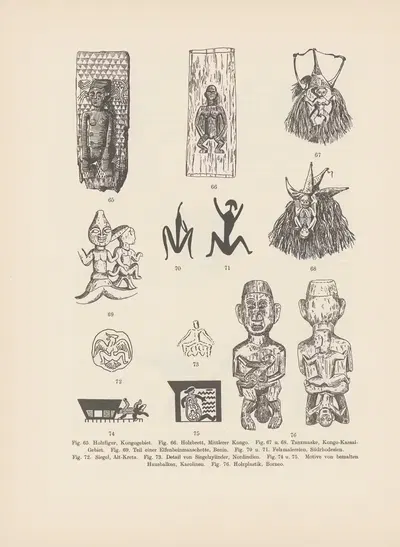 Ekade Ektab die Felsbilder Fezzans Pl.06 by Leo Frobenius, 1937 — digital art print download
