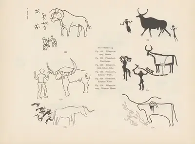 Ekade Ektab die Felsbilder Fezzans Pl.10 by Leo Frobenius, 1937 — digital art print download