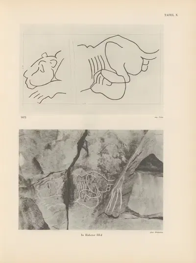 Ekade Ektab die Felsbilder Fezzans Pl.15 by Leo Frobenius, 1937 — digital art print download
