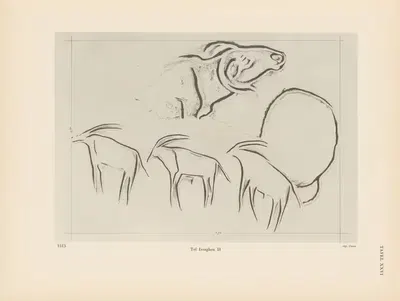 Ekade Ektab die Felsbilder Fezzans Pl.28 by Leo Frobenius, 1937 — digital art print download