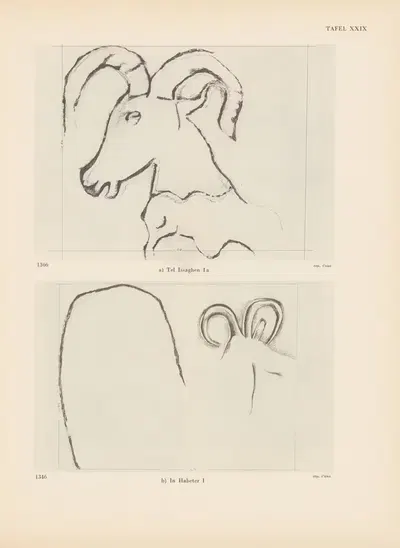 Ekade Ektab die Felsbilder Fezzans Pl.31 by Leo Frobenius, 1937 — digital art print download