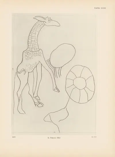 Ekade Ektab die Felsbilder Fezzans Pl.32 by Leo Frobenius, 1937 — digital art print download