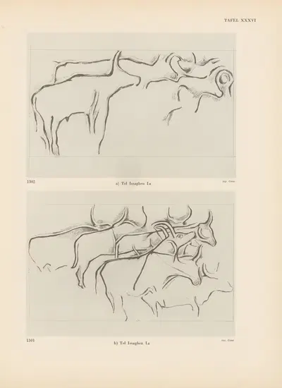 Ekade Ektab die Felsbilder Fezzans Pl.35 by Leo Frobenius, 1937 — digital art print download