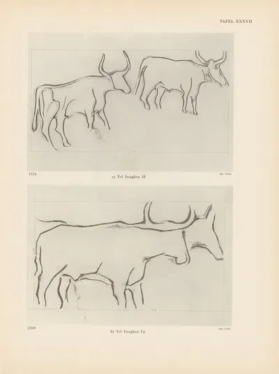Ekade Ektab die Felsbilder Fezzans Pl.36 by Leo Frobenius, 1937 — digital art print download