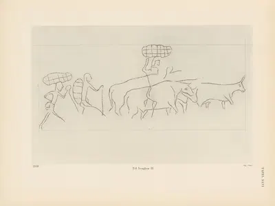 Ekade Ektab die Felsbilder Fezzans Pl.44 by Leo Frobenius, 1937 — digital art print download