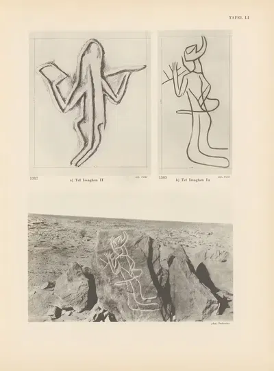 Ekade Ektab die Felsbilder Fezzans Pl.48 by Leo Frobenius, 1937 — digital art print download