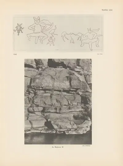 Ekade Ektab die Felsbilder Fezzans Pl.57 by Leo Frobenius, 1937 — digital art print download