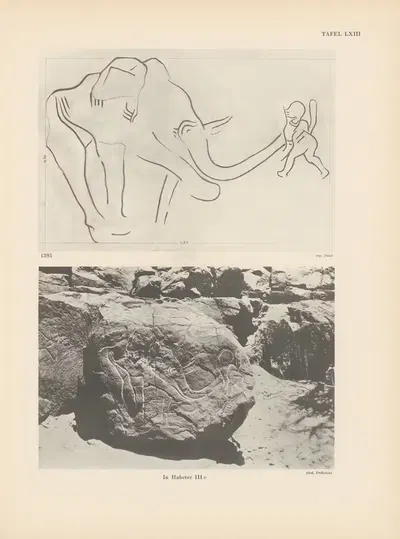 Ekade Ektab die Felsbilder Fezzans Pl.59 by Leo Frobenius, 1937 — digital art print download