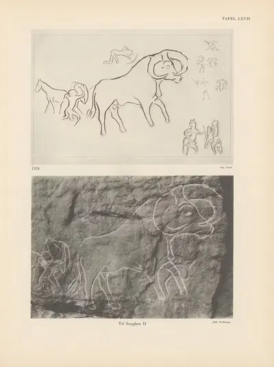 Ekade Ektab die Felsbilder Fezzans Pl.62 by Leo Frobenius, 1937 — digital art print download
