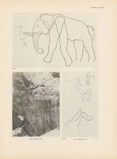 Ekade Ektab die Felsbilder Fezzans Pl.63 by Leo Frobenius, 1937 — digital art print download
