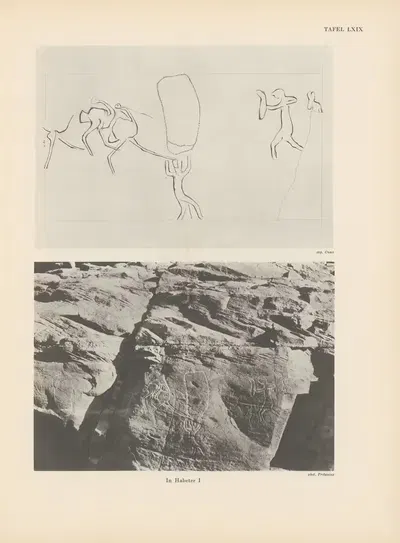 Ekade Ektab die Felsbilder Fezzans Pl.64 by Leo Frobenius, 1937 — digital art print download