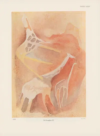 Ekade Ektab die Felsbilder Fezzans Pl.69 by Leo Frobenius, 1937 — digital art print download