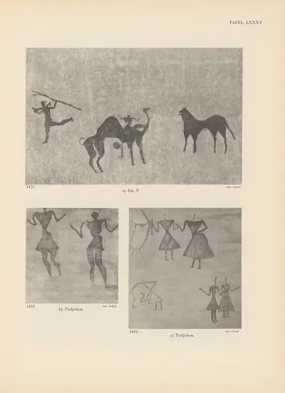 Ekade Ektab die Felsbilder Fezzans Pl.76 by Leo Frobenius, 1937 — digital art print download