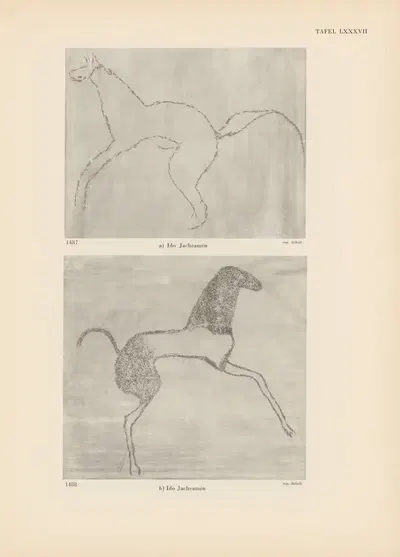 Ekade Ektab die Felsbilder Fezzans Pl.77 by Leo Frobenius, 1937 — digital art print download