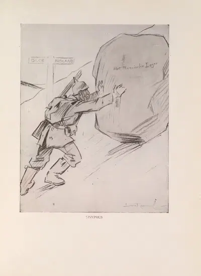 Х—'Сизиф,—его камень' by Луи Раемекерс, 1916-1917 — digital art print download
