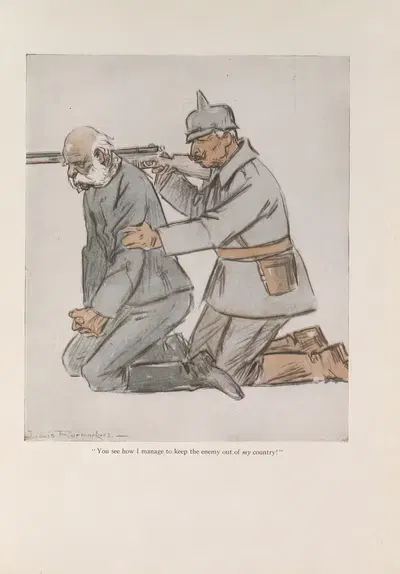 Keeping Out the Enemy by Луи Раемекерс, 1916-1917 — digital art print download